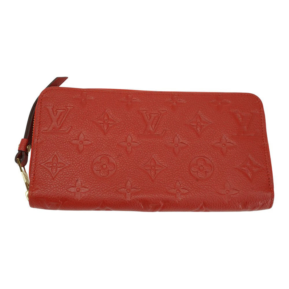 Louis Vuitton Zippy Wallet Leather Red